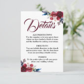 ブルゴーニュ秋水彩フローラ詳細カード エンクロージャーカード (スタンド正面)