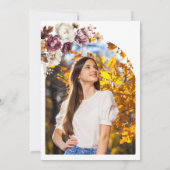 ブルゴーニュ秋秋フローラスウィート16写真 招待状 (裏面)