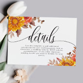 ブルゴーニュ秋秋フローラ結婚ズ詳細 エンクロージャーカード