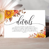 ブルゴーニュ秋秋フローラ結婚ズ詳細 エンクロージャーカード