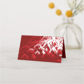 ブルゴーニュ竹葉のダブル中国のシ結婚ス プレイスカード (裏面)