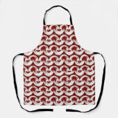 ブルゴーニュ管状模様 エプロン (正面)