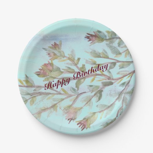 ブルゴーニュ紙プレート水彩イベント製品 ペーパープレート (正面)