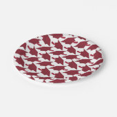 ブルゴーニュ素晴らしーとホワイト卒業 ペーパープレート (アングル)