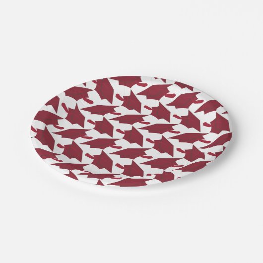 ブルゴーニュ素晴らしーとホワイト卒業 ペーパープレート (アングル)