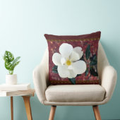 ブルゴーニュ素晴らしーアクセント付きマグノリア枕 クッション (椅子)