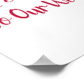 ブルゴーニュ素朴バラカントリーウェディングウェルカムサイン ポスター (角)