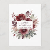 ブルゴーニュ素朴フローラウォーター結婚カラーの詳細 エンクロージャーカード (裏面)