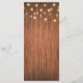 ブルゴーニュ素朴フローラウッドメイソン結婚ジャーのメニュー プログラム (裏面)