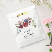 ブルゴーニュ素朴フローラカスタムウェディング フェイバーバッグ (封をした状態)