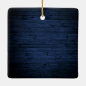 ブルゴーニュ素朴フローラブルーウッド初めてのクリスマス セラミックオーナメント (裏面)