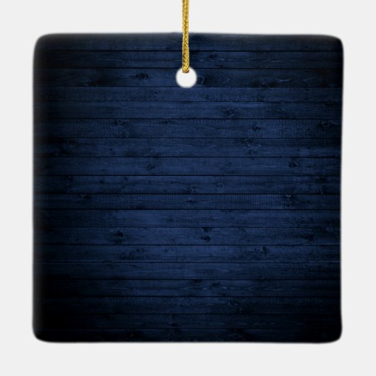 ブルゴーニュ素朴フローラブルーウッド初めてのクリスマス セラミックオーナメント (裏面)