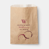 ブルゴーニュ素朴ーのワインのステイン結婚ズモノグラム フェイバーバッグ (正面)