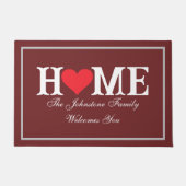 ブルゴーニュ素朴ーの名クール前を愛する家の屋外 ドアマット (正面)