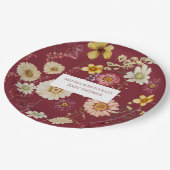 ブルゴーニュ素朴ーの山花 ペーパープレート (アングル)