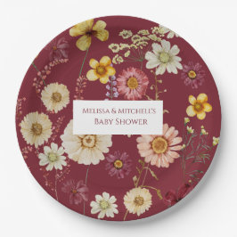 ブルゴーニュ素朴ーの山花 ペーパープレート