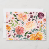 ブルゴーニュ素朴ーフローラリースモノグラムフォト誕生 案内状 (裏面)