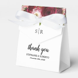 ブルゴーニュ素朴ーフローラ結婚式の引き出物箱 フェイバーボックス