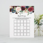 ブルゴーニュ素朴ーブライダルビンゴ，ブライダルシャワーゲーム (スタンド正面)