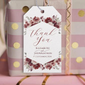 ブルゴーニュ素朴ー秋フローラウォーター結婚カラー ギフトタグ