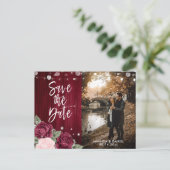 ブルゴーニュ素朴ー赤面ピンク結婚フローラの写真 案内ポストカード (スタンド正面)