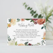 ブルゴーニュ素朴ー・オレンジフローラ結婚の願い事が順調 エンクロージャーカード (スタンド正面)