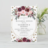 ブルゴーニュ素朴赤面金ゴールドリハーサルディナー 招待状 (スタンド正面)