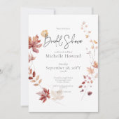 ブルゴーニュ素朴&ラスト紅葉ブライダルシャワー 招待状 (正面)