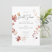 ブルゴーニュ素朴&ラスト紅葉ブライダルシャワー 招待状 (スタンド正面)