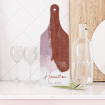 ブルゴーニュ紫の水彩モノグラム設立