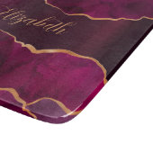 ブルゴーニュ紫の金ゴールドアゲート大理石名 カッティングボード (角)