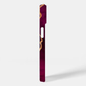 ブルゴーニュ紫金ゴールドアガート大理石バラ金ゴールド名 Case-Mate iPhoneケース (裏面 / 右)