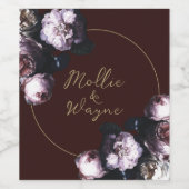 ブルゴーニュ結婚のフローララベル ワインラベル (シングルラベル)