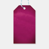 ブルゴーニュ結婚のマルーンのモダン花のアーチ ギフトタグ (裏面)