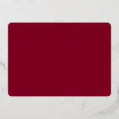 ブルゴーニュ結婚の共演実在 箔招待状 (裏面)