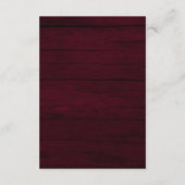 ブルゴーニュ結婚の詳細QRコードウェブサイト エンクロージャーカード (裏面)