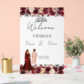 ブルゴーニュ結婚アクリル徴候 アクリルサイン (ウェディング)