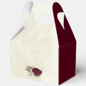 ブルゴーニュ結婚シャンパン花 フェイバーボックス (裏面)