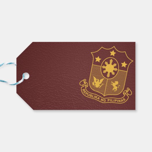 ブルゴーニュ結婚フィリピンの写真 ギフトタグ (裏面横)