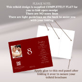 ブルゴーニュ結婚フォトのメニューテーブルNo 3折