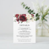 ブルゴーニュ結婚フローラのゲスト詳細情報 エンクロージャーカード (スタンド正面)