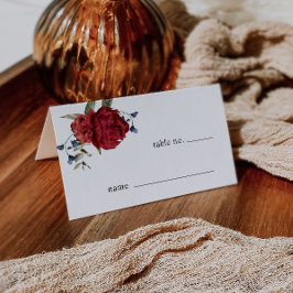 ブルゴーニュ結婚フローラのテーブル番号座席表 プレイスカード