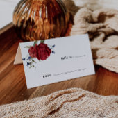 ブルゴーニュ結婚フローラのテーブル番号座席表 プレイスカード