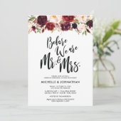 ブルゴーニュ結婚フローラのリハーサル招待状 招待状 (スタンド正面)