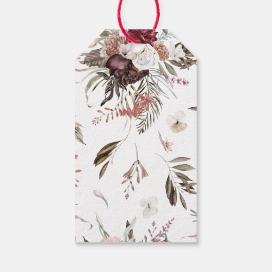 ブルゴーニュ結婚フローラの感謝ギフトラベル ギフトタグ