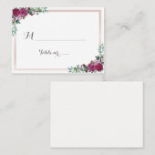 ブルゴーニュ結婚フローラの護衛カード プレイスカード (正面/裏面)