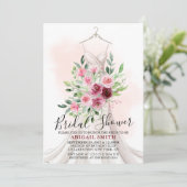 ブルゴーニュ結婚フローラズガウンブライダルシャワー 招待状 (スタンド正面)