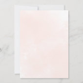 ブルゴーニュ結婚フローラズガウンブライダルシャワー 招待状 (裏面)