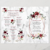 ブルゴーニュ結婚フローラ小冊子プログラム1/2ページ (裏面)