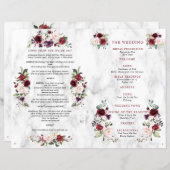 ブルゴーニュ結婚フローラ小冊子プログラム2/2ページ (正面/裏面)